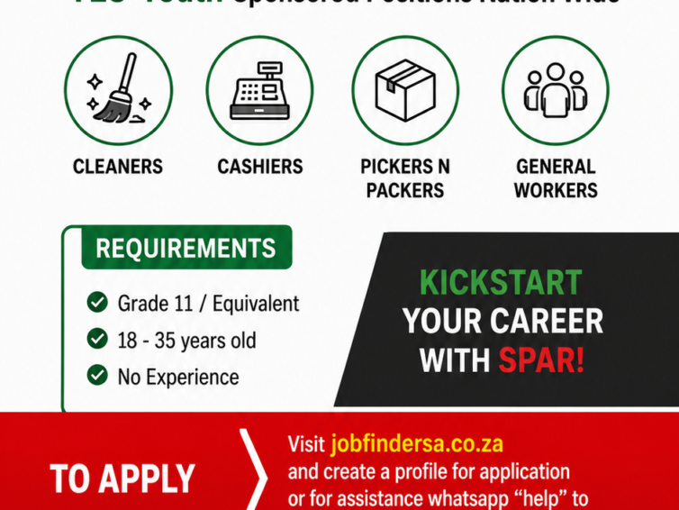 SPAR Limpopo Jobs 2026: Apply for Cashier,  General Worker 